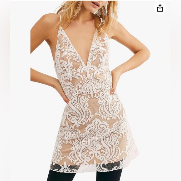 Free People Dresses & Skirts - Free People night shimmers sequin lace mini dress